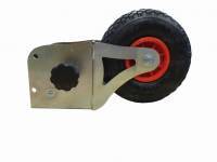  Transportable wheel with bracket, brings football and soccer. 